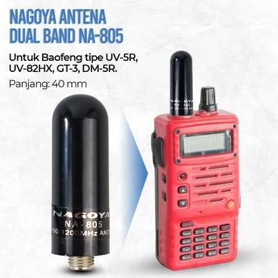BIMANOUM Antena Dual Band NA-805 - Peningkat Sinyal untuk HT Boafeng UV-5R & UV-82HX