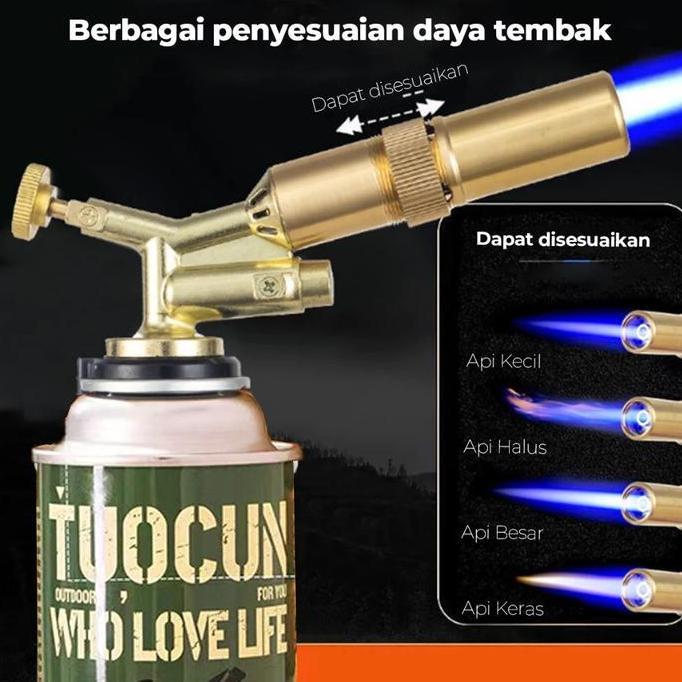 Bestseller- kepala gas  Flame Gun Gas Torch Portable Kepala Gas Blow KuninganDual Api Kepala Las Man