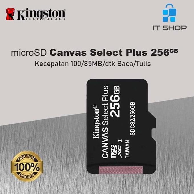 Kingston Canvas Select Plus Micro SD Card 256GB