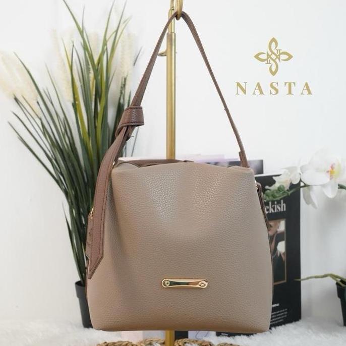 DV94 - Nasta Bag - Gianni - Tas Wanita Bahan Kulit Jeruk Sintetis 1 Ruang Luas Free Tali Panjang Sli