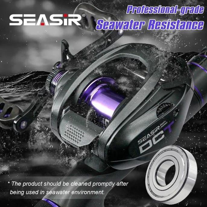 SEASIR DCT DC reel BFS Ultralight 158g Baitcasting Fishing Reel Kontrol Digital gigi kuningan rangka