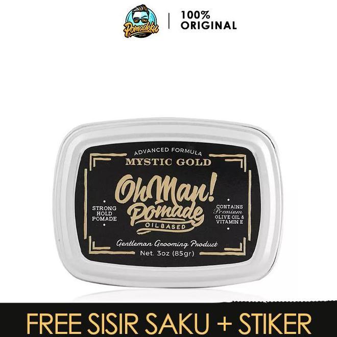 Oh Man Pomade Mystic Gold Strong Hold Oil Based