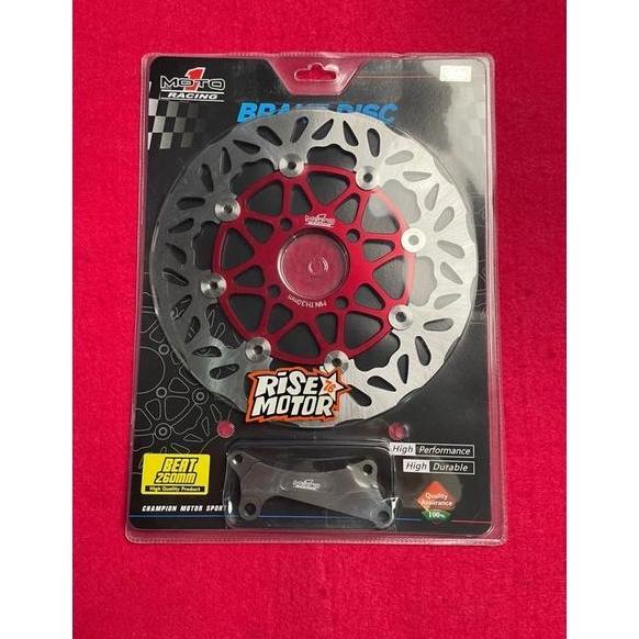 OK PIRINGAN MOTO 1  BEAT 260 MM MERAH ''