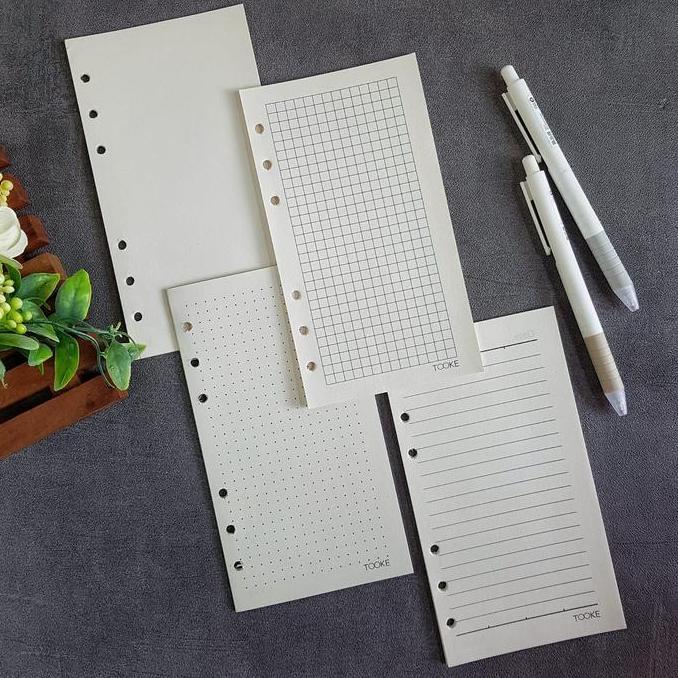 Papel - Loose Leafe A6 Isi Binder Kertas File A6  Lubang 6 Paper Stationery