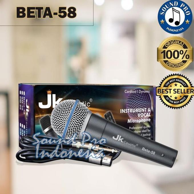 Mic Cable/Mic Kabel Jk Coustic Beta-58 Original