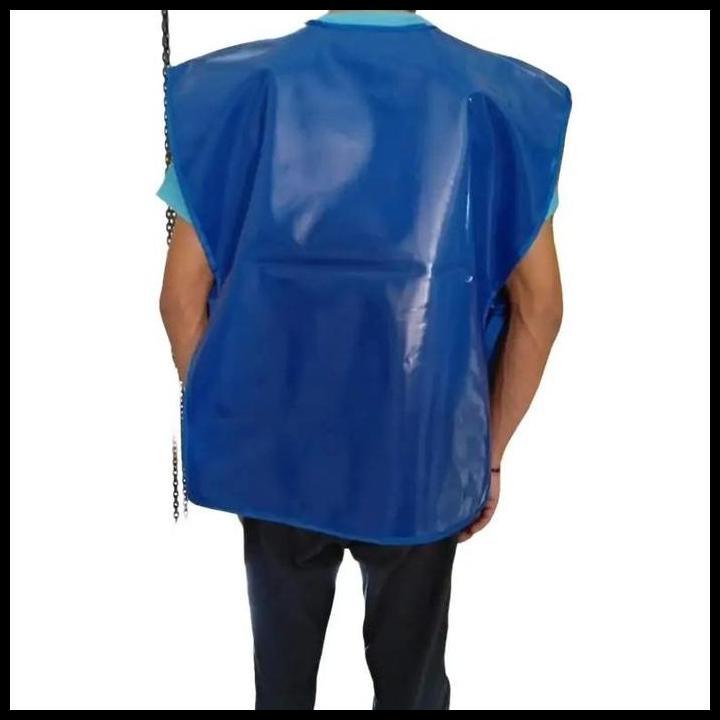 Harga Promo Apron Ponco Pvc Anti Air / Celemek Anti Air - Biru