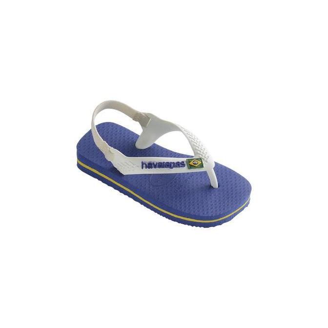 Chensui- Havaianas Brasil Logo Marine Blue Baby Sandals - Sandal Anak