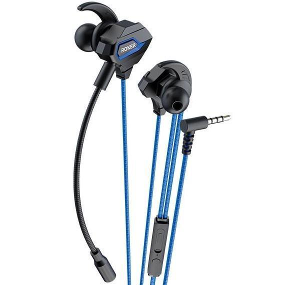 Earphone / headset Roker Gaming AK47 SUARA EXTRA LOUD BASS handsfree