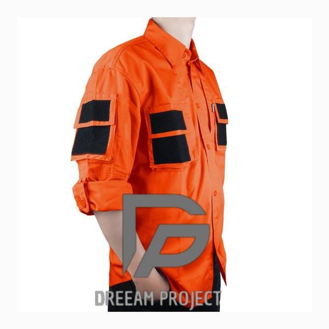 DREEAM PRO Kemeja Tactical outdoor 511 Panjang Hight Quality Hitam Biru Hijau Army  Biru Hijau Pria 