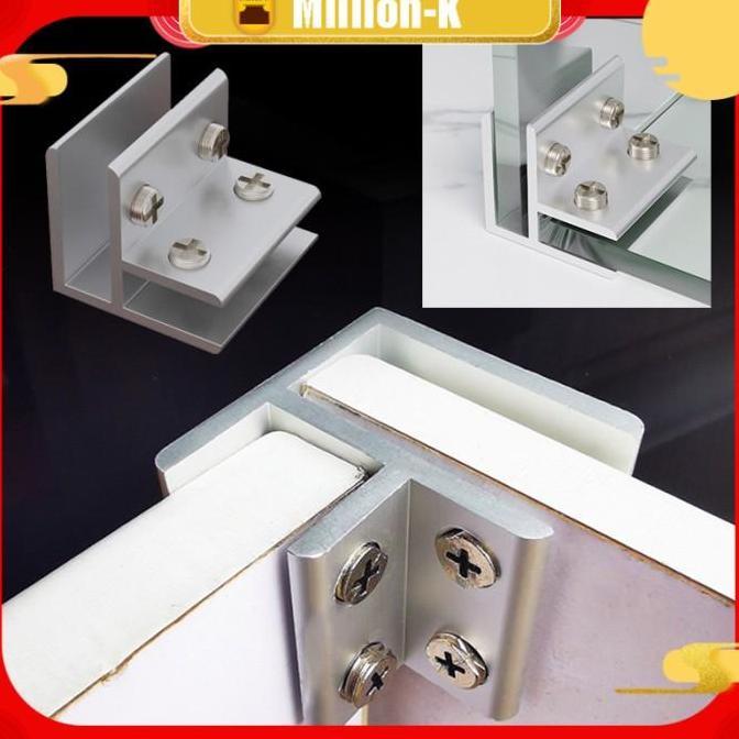 MEZIKUSA Siku Penjepit Kaca / Jepit Kaca / Siku Penjepit Kaca / Glass Clip Connector