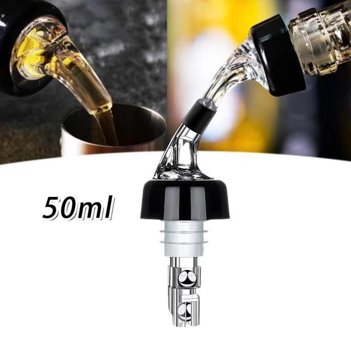 EYAMUY Bartender Liquor Pourer Volumetric Plastic 50ml Metric Measured Liquor Pourer Bahan MS+ABS+PE