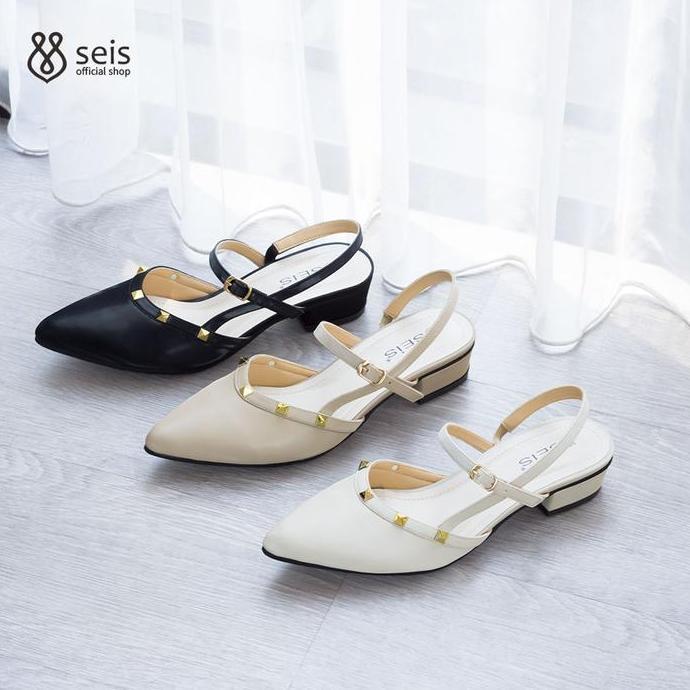 SEIS Rachel Sepatu Mules Wanita Heels 3 cm Shoes