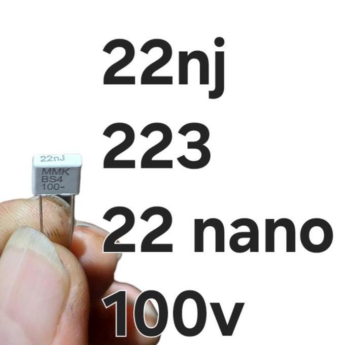 ( 223 22 NANO ) KAPASITOR KERAMIK MIKA  22NJ 2A223J 22NANO MMK BS4 MKM LT99