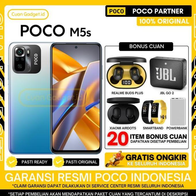 Bestseller- XIAOMI POCO M5S 6/128 POCO M5 S 4/64 GARANSI RESMI INDONESIA