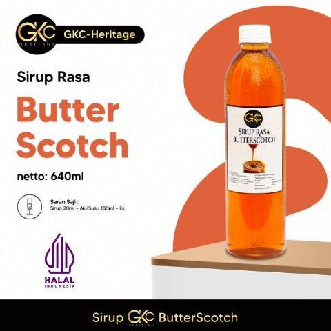 GKC Heritage Syrup Butterscotch 640ml Sirup Minuman HALAL Penguat Rasa Konsentrat