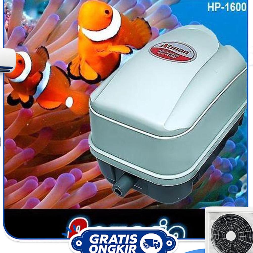 Atman Hp-16000 Pompa Udara Aquarium/Kolam High Performance Air Pump Blower Atman Hp16000