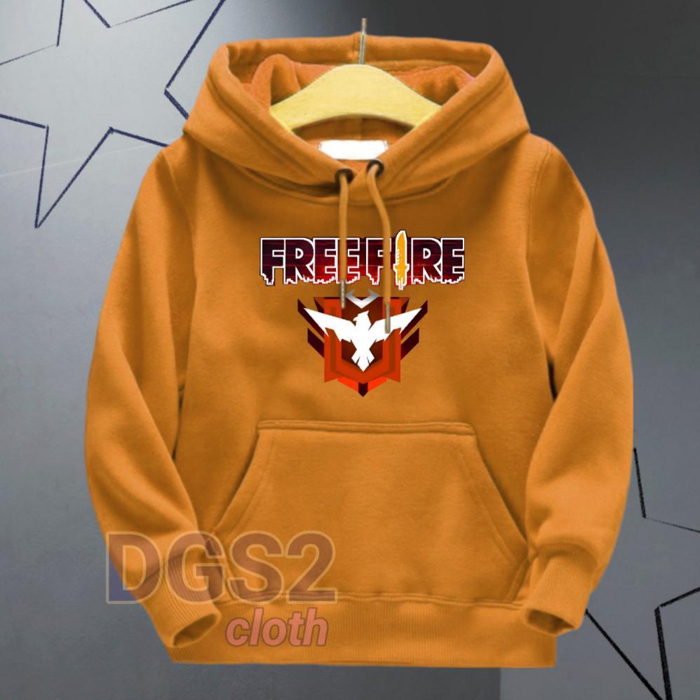 PREMIUM HOODIE ANAK LAKI LAKI FF FREE FIRE SWEATER ANAK COWOK TERBARU | JAKET HODIE SWITER ANAK FREE
