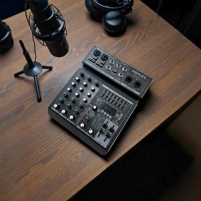 Mixer 4 Channel Ashley Premium 4 Original Garansi Resmi Metal Pc Equalizer Soundcard