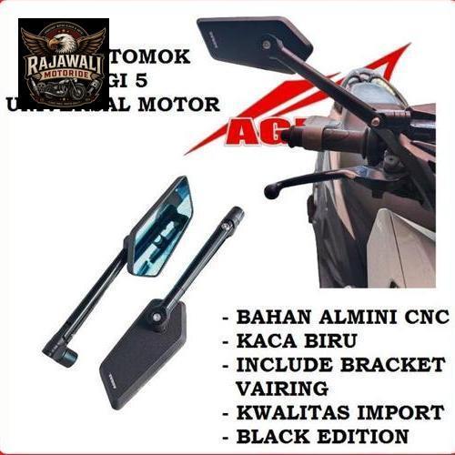 SPION CIRCUIT BIG SEGI LIMA KACA BIRU + BRACKET VAIRING UNIVERSAL MOTOR NMAX AEROX VIXION PCX 125 15