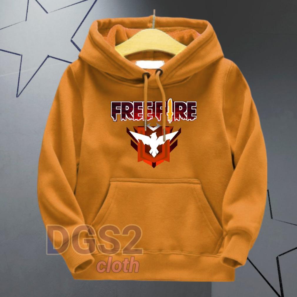 ORIGINAL HOODIE ANAK LAKI LAKI FF FREE FIRE SWEATER ANAK COWOK TERBARU | JAKET HODIE SWITER ANAK FRE