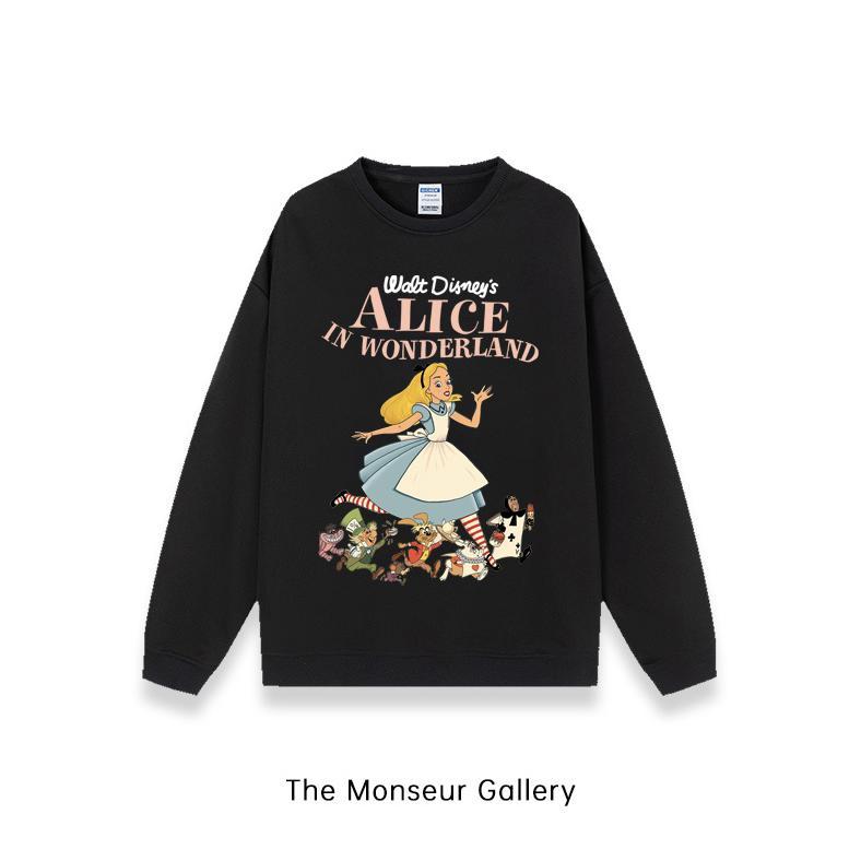 ORIGINAL THE MONSEUR GALLERY SWEATER OVERSIZE IN WONDERLAND | SWEATER HITAM A0305