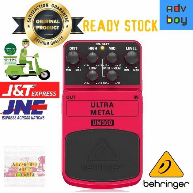 Ready BEHRINGER UM300 ULTRA METAL Efek Gitar Distorsi Behringer UM 300 UM-300 Non Cod