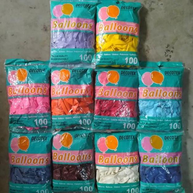 Grosir Balon Latex Doff Decotex/Balon Karet/Grosir Balon Decorasi BS