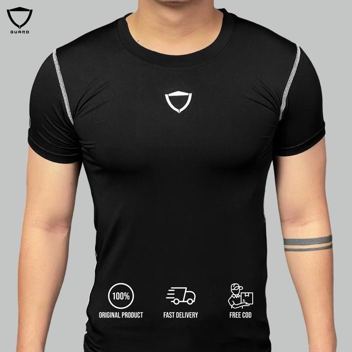 GUARD BASIC COMPRESSION SHIRT / BAJU COMPRESSION OLAHRAGA ELASTIS