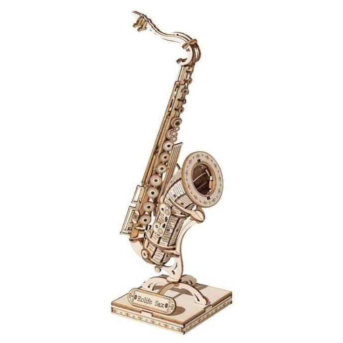 Robotime Rolife Saxophone 3D Wooden Puzzle TG309 Diskon