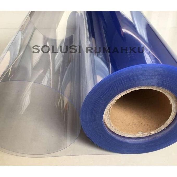 Tamtom- 1 Meter Fiber Pagar Bening Lebar 95 Cm Flat Plastik Pvc Laserplast
