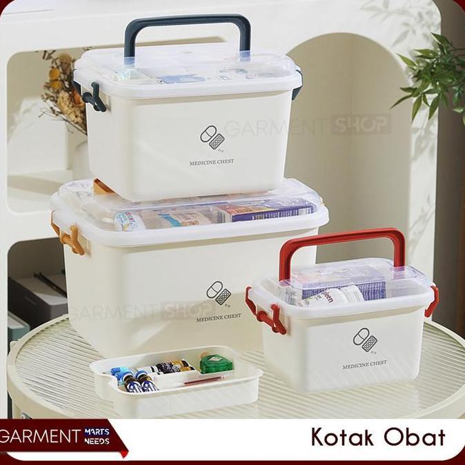 Youdon- Kotak Obat P3K Susun Tempat Penyimpanan Capsule Pil Medicine Box