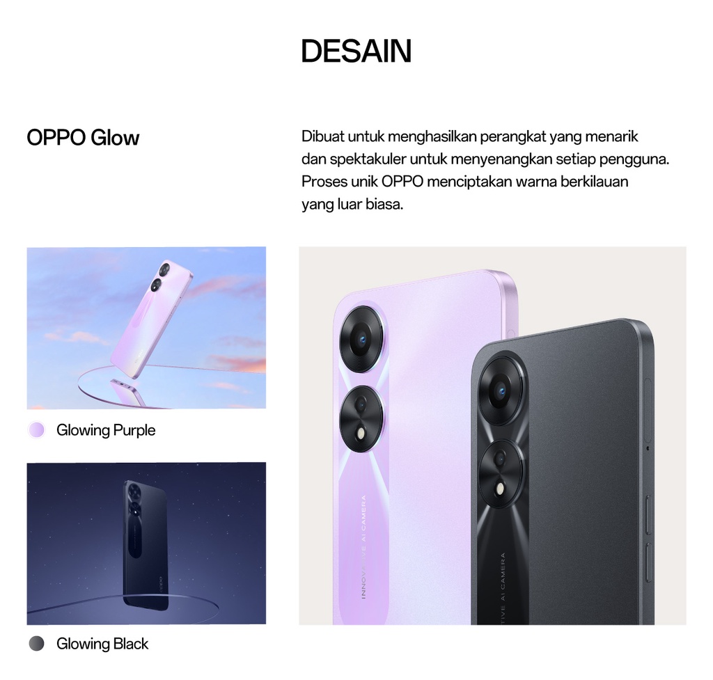 Jual Oppo A78 5g 8gb/128gb [33w Supervooc+5000mah Battery, Ram 8gb+8gb ...