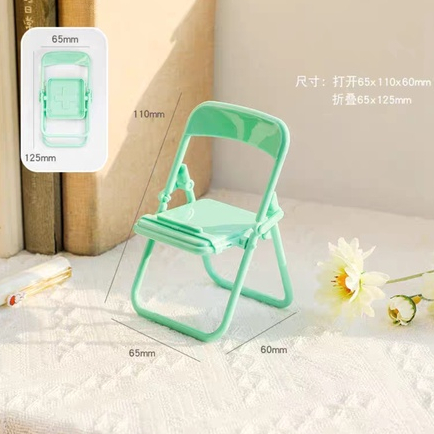 (Hello Girl) D05 Stand Holder Hp Penyangga HPPlastik Lipat Model Kursi Lucu Import