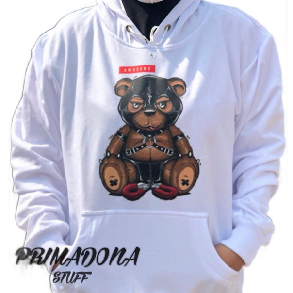 Atasan SWEATER Jaket Pria Wanita Screaammm Bearrr Hoodiee Casuall Motif Terbaruu