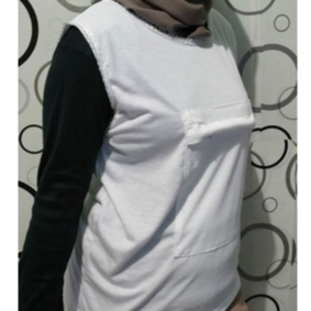 Singlet Putih Polos Perlengkapan Haji Dan Umroh Wanita