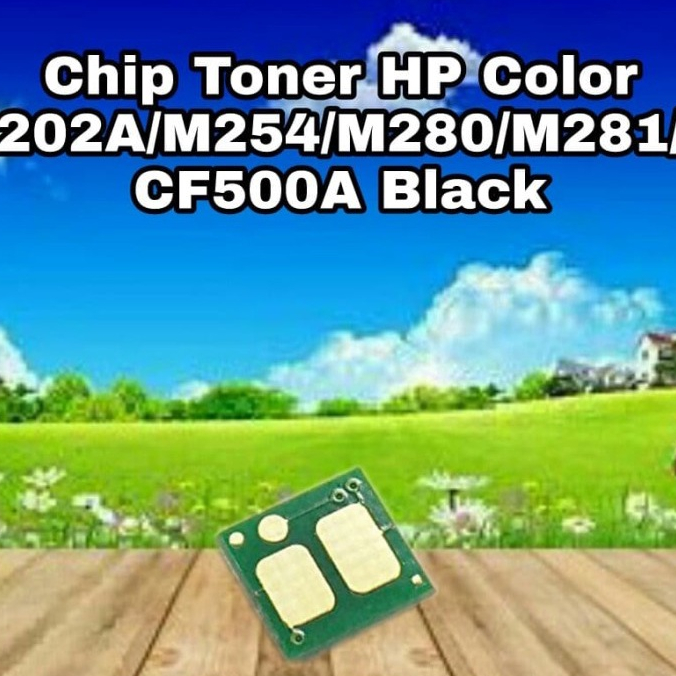 Chip Toner Color 202A Pro M254dw MFP M281fdw M281cdw CF500A Black