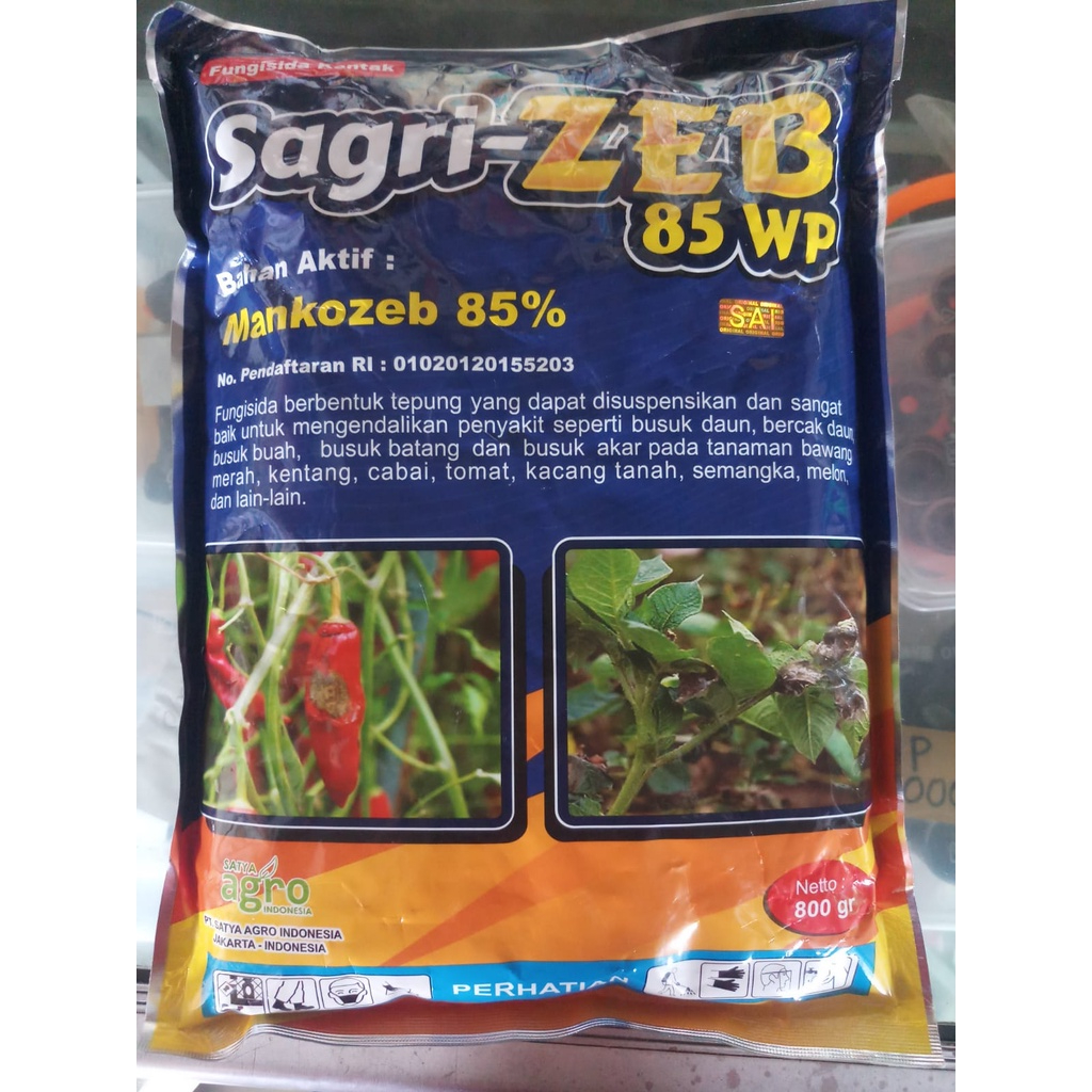 FUNGISIDA SAGRI-ZEB 85 WP - 800 GRAM