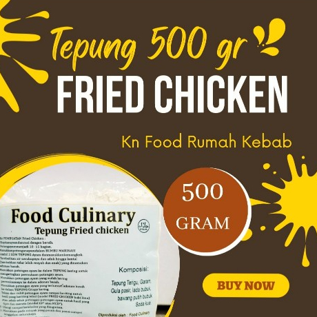

Batter Breader 500gram / Tepung Kentucky /Tepung Fried Chicken