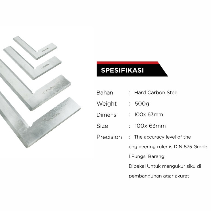 SIKU PADAT MODEL PISAU 100 mm x 63 MM