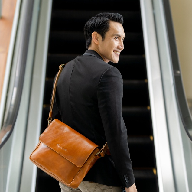 Tas Selempang Kulit Asli  - EMILO SLINGBAG - Kenes Leather