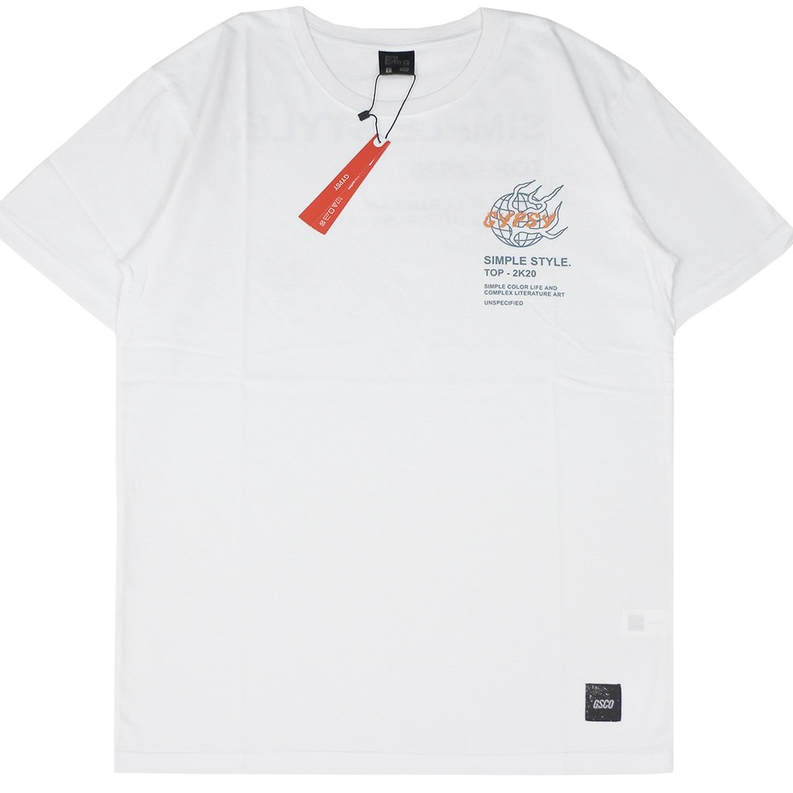 KAOS TSHIRT GYPSY SIMPLE STYLE PUTIH