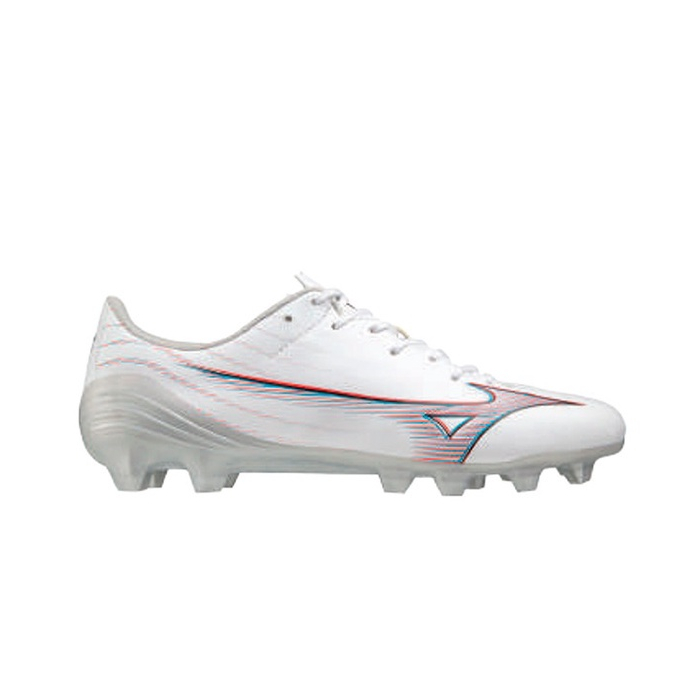 GRATIS ONGKIR !!! SEPATU SEPAK BOLA ORIGINAL MIZUNO ALPHA SELECT WHITE IGNITION RED 801 C-405 TERBARU DISKON OJANSPORT