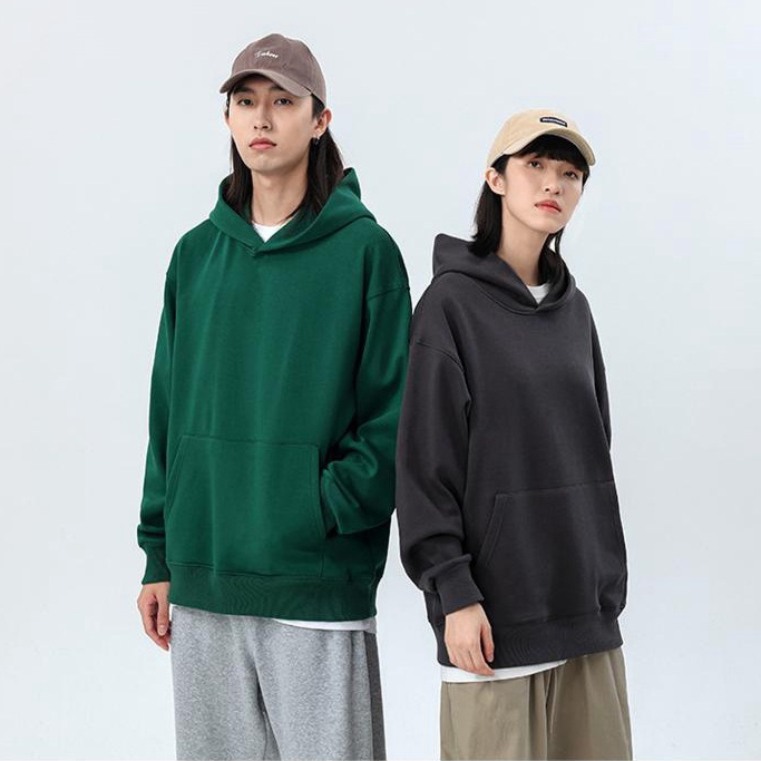 Parisdivarious Sweater Hoodie Jemper Basic Part 3 Bahan Fleece Size S - XXL (Pria &amp; Wanita)