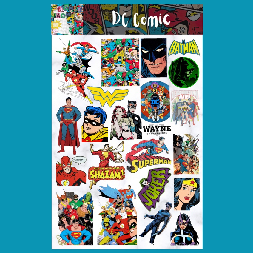 

Dc Comics Sticker Sheet