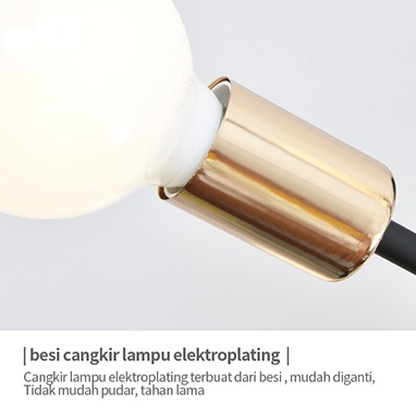 6/8 Led E27  Lampu Gantung LED Nordic Modern Minimalis Lampu Gantung Sederhana Lampu Langit-langit Gaya Ruang Tamu LED