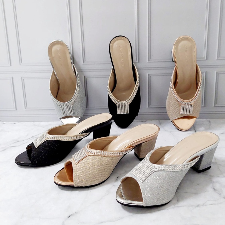 SANDAL PESTA  BUSTONG/SANDAL WEDGES WANITA /SANDAL PESTA WANITA/SANDAL WANITA/SANDAL HAK TINGGI/SANDAL WANITA HAK 5CM KS09