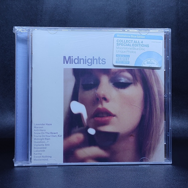 Jual CD TAYLOR SWIFT - MIDNIGHTS MOONSTONE BLUE EDITION IMPORT ( CD ...