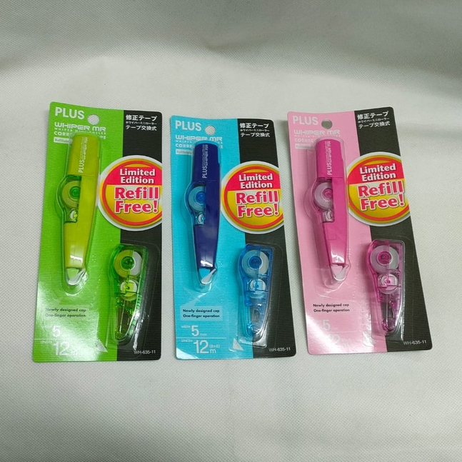 

CTK031 Correction Tape PLUS WH-635-11 JAPAN MR Refillable & Refill Limited Edition Asli Murah