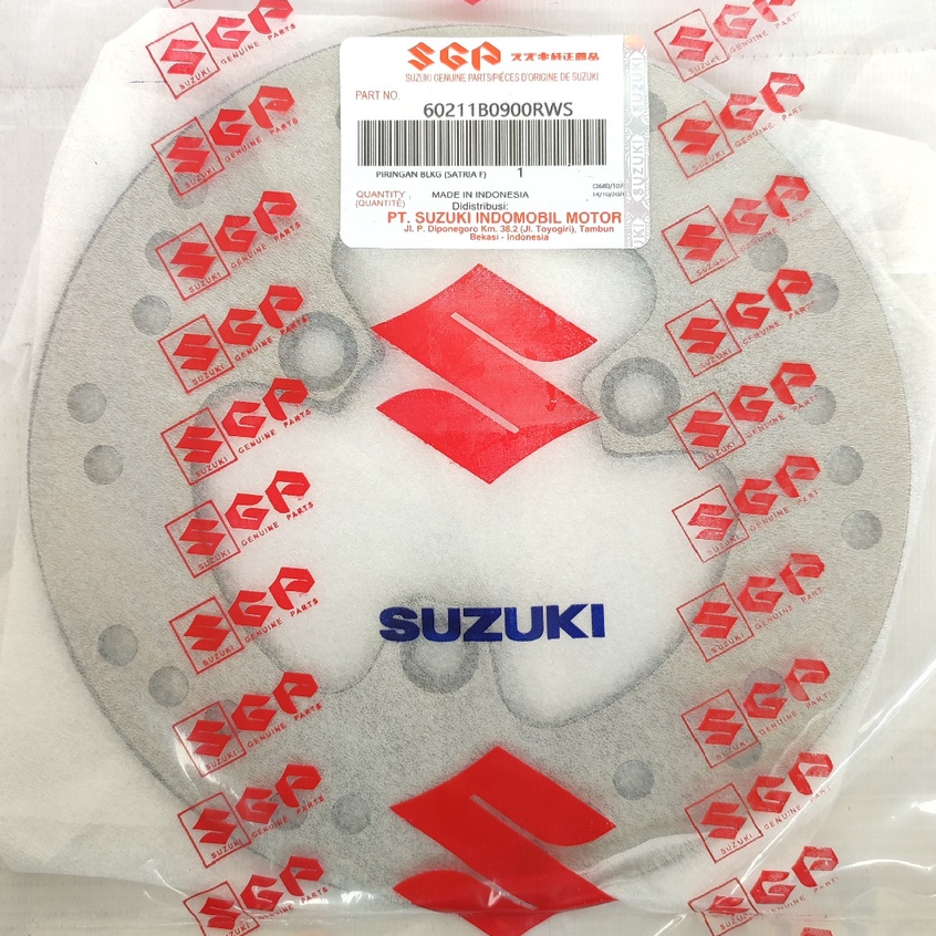 PIRINGAN REM CAKRAM BELAKANG SUZUKI SATRIA FU 60211B0900RWS