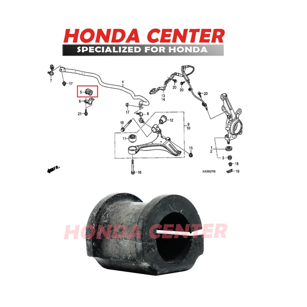 karet stabil belah depan karet stabil roti depan bushing stabil depan crv gen2 stream 2002 2003 2004 2005 2006